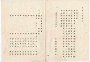 N20050160○大蔵省布達 明治8年○紙幣寮に於て半円新紙幣１５枚押印の際紛失 紛失紙幣明細書 日常交換の際に各注意 大蔵卿大隈重信 長野県