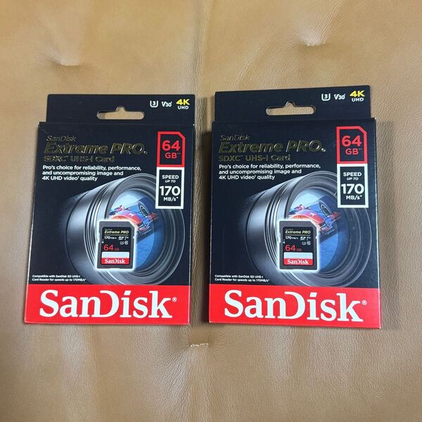 未開封☆SanDisk Extreme PRO 64GB 2個セット