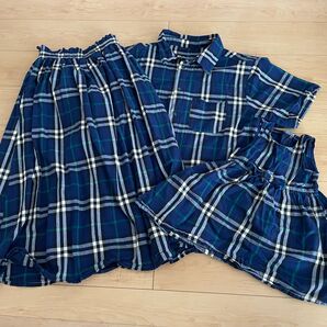 家族でお揃い3着セット チェック柄