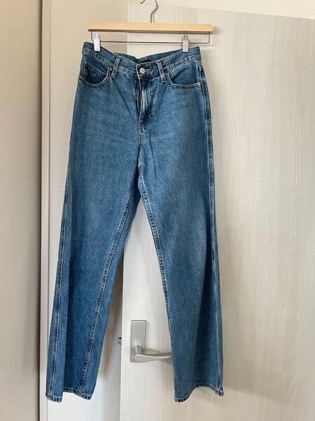 UNIQLO デニム ジーンズ デニムパンツ パンツ ストレート 24インチ 綿100%