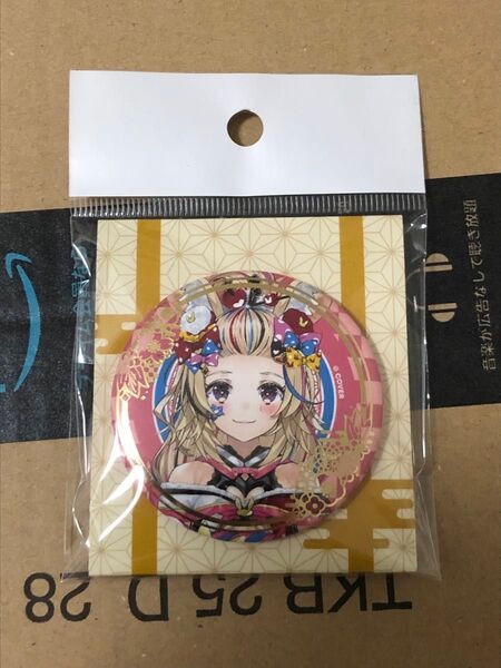 ホロライブ 尾丸ポルカ 正月衣装 缶バッジ 箔入り
