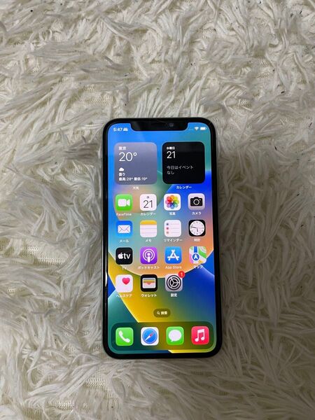 SIMフリー iPhone X 64GB シルバー バッテリー79パーセント
