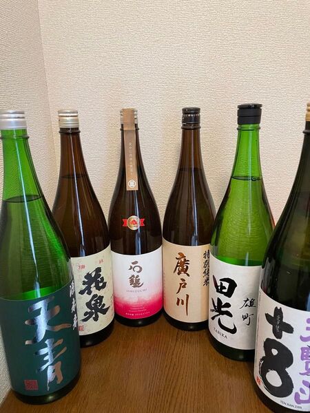 在庫処分 一升瓶6本セット 廣戸川 田光 花泉 石鎚 プリンセスミチコ 天青 天覧山