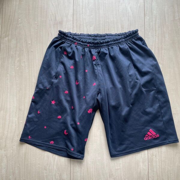 【希少】adidas ハーフパンツ M ウエストゴム アディダス ショートパンツ スポーツ