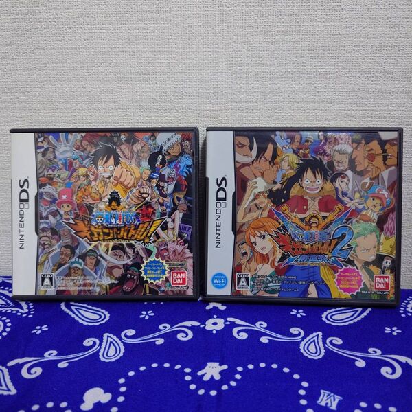 【DS】 2枚セット ワンピース ギガントバトル! / 2 新世界 ソフト
