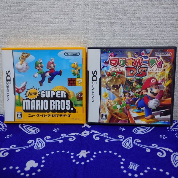 【DS】 2枚セット NEW スーパーマリオブラザーズ マリオパーティDS