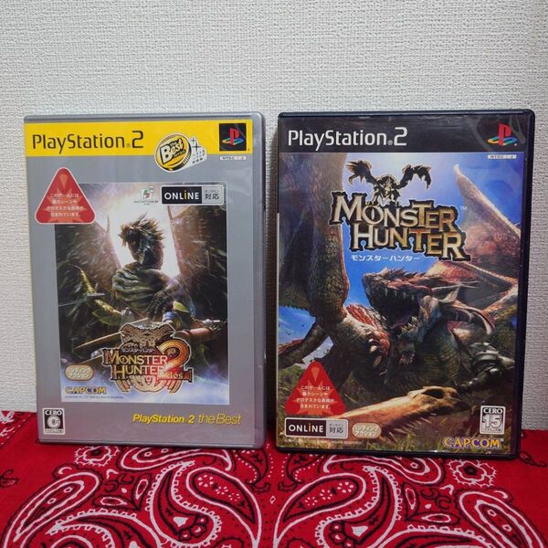 【PS2】 2枚セット モンスターハンター / 2(ドス) ソフト プレステ2