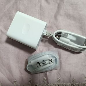 OPP Reno3A 付属 ACアダプター(OP92KAJH)+USB-typecコード+イヤフォン