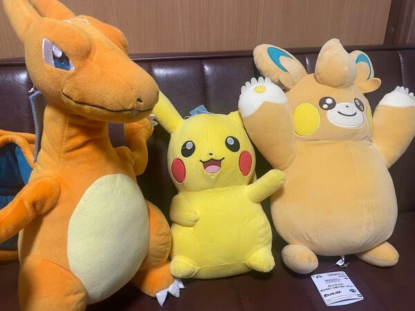 ポケモン ぬいぐるみ 3個セット ピカチュウ リザードン バモット