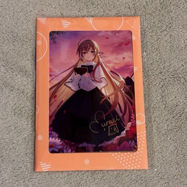 ホロライブ 七詩ムメイ 誕生日記念2022 直筆サイン ポストカード