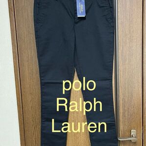 【新品】ポロラルフローレン スキニーチノ チノパン ブラック CHINO 黒