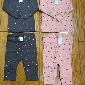 美品 H&M セットアップ 50 0-2M