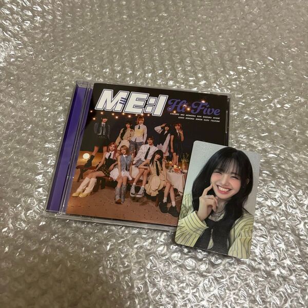 ME:I Hi-Five CD 通常盤 トレカ 心 ステッカー付き