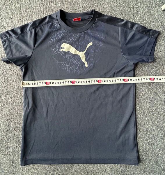 PUMA プーマ 半袖 Tシャツ ドライシャツ 紺色 150