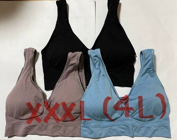 新品未使用 4L ジニエブラ スポブラ ナイトブラ 3XL XXXL 3枚組 大きいサイズ 授乳 育乳 マタニティ