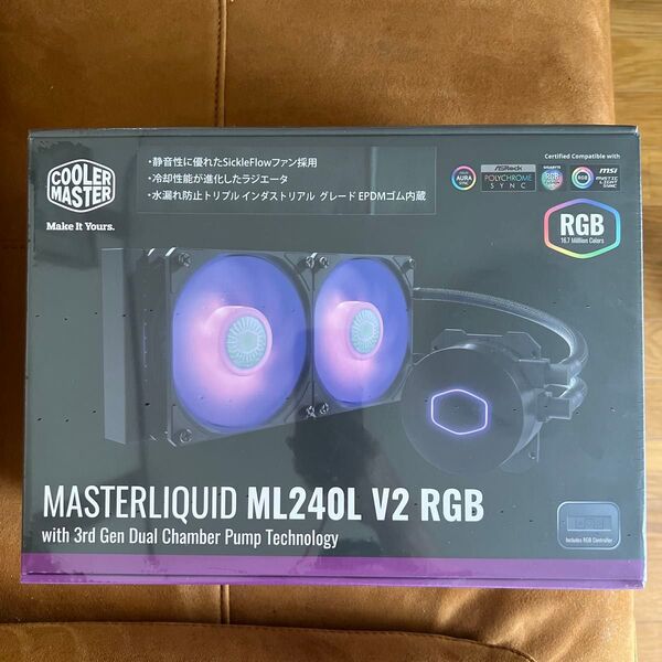 Cooler Master MasterLiquid ML240L V2 RGB 簡易水冷CPUクーラー