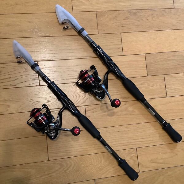 親子でショアジギ2.4m&2.7mコンパクトロッド&スピニングリール3000番