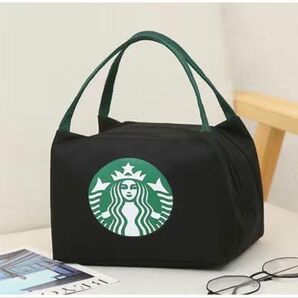 スタバ日本未発売 弁当バッグ トートバック ハンドバッグ ブラック