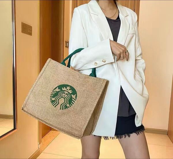 スターバックス トートバッグ 大容量ランチバック