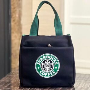 スターバックス トートバッグ 弁当バッグ ブラック