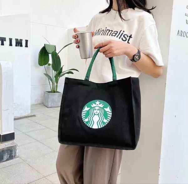 スターバックス トートバック 大容量ランチバック ブラック