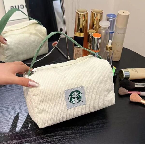 スターバックス ハンドバッグ小物入れ ホワイト