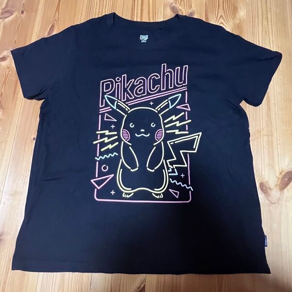 ユニクロ ポケモン ピカチュウ UT Tシャツ XL 黒 ブラック UNIQLO 半袖Tシャツ