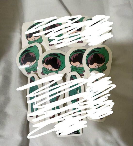 ○○の主役は我々だ! ゾム 縁日ステッカー デフォ 魔界の主役は我々だ 魔主役 ステッカー グッズ