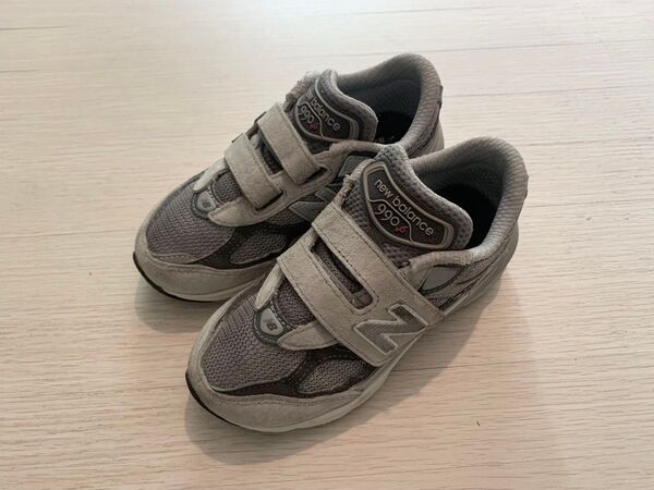 17.5 new balance 990 v6 キッズ グレー pv990gl6 iv990gl6 m990 gl6 親子コーデ
