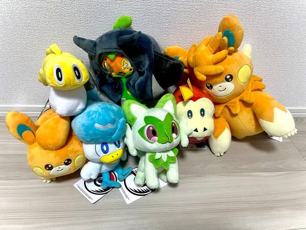 ポケモン ぬいぐるみ ニャオハ ホゲータ クワッス パモ パーモット オーガポン シャリタツ ポケモンセンター グッズセット