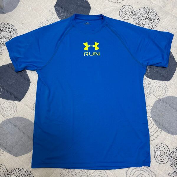 アンダーアーマー 半袖Tシャツ メンズ ブルー UNDER ARMOUR Lサイズ