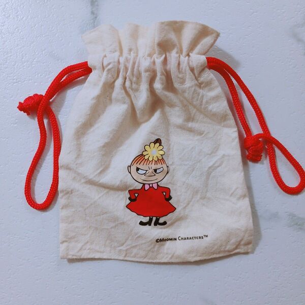 リトルミィ 巾着袋 Moomin Shop Hawaii 綿100% コットン 巾着 ムーミン ムーミン谷