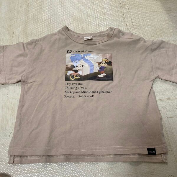 バースデイ 90サイズ futafuta フタフタ ディズニー ミッキー&ミニー 半袖Tシャツ