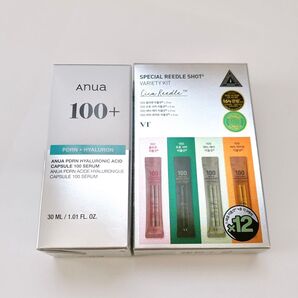 Anua アヌア PDRNヒアルロン酸カプセル100セラム、VTリードルショットバラエティキット