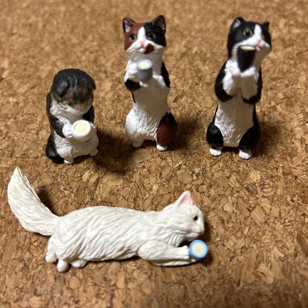 猫 フィギュア 4体セット