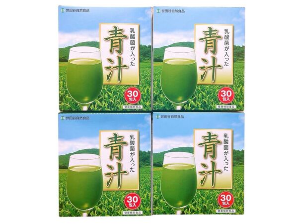 新品 世田谷自然食品乳酸菌が入った青汁30包×4箱セット