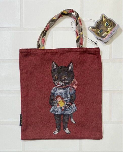 ナタリーレテ トートバッグ ミニトート ブラックキャット ねこ ネコ 猫