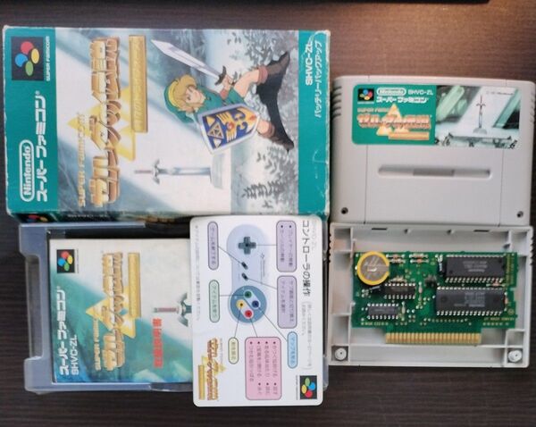 ◯電池交換◯ ゼルダの伝説 神々のトライフォース 箱説操作カード付き