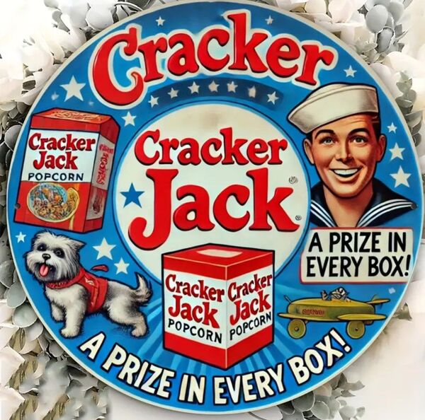 クラッカー・ジャック Cracker Jack ブリキ看板 アメリカン雑貨 飲食店インテリア アメリカンダイナー