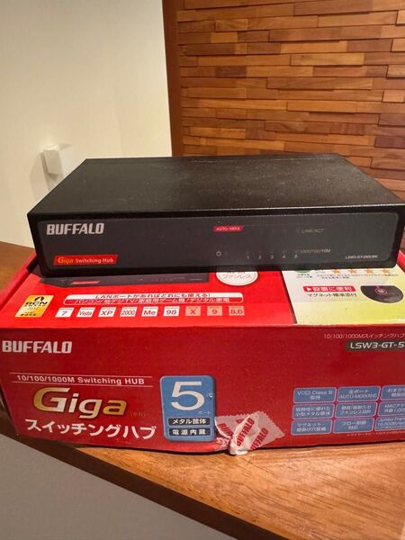 BUFFALO スイッチングハブ LSW3-GT-5 ブラック系