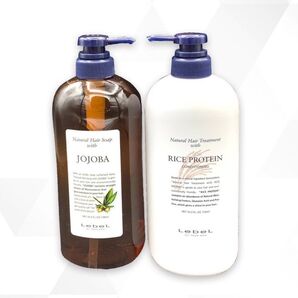 ホホバシャンプー&ライスプロテイントリートメント 720ml 1セット ルベル ナチュラルヘアソープ