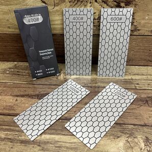 32%OFF 新品 ハニカム模様 ダイヤモンド砥石 #400 #600 #1000 #1200 4枚セット ヤスリ