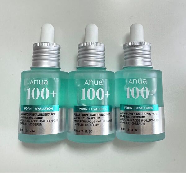 Anua アヌアPDRN ヒアルロン酸カプセル100+ セラム 30ml 3本