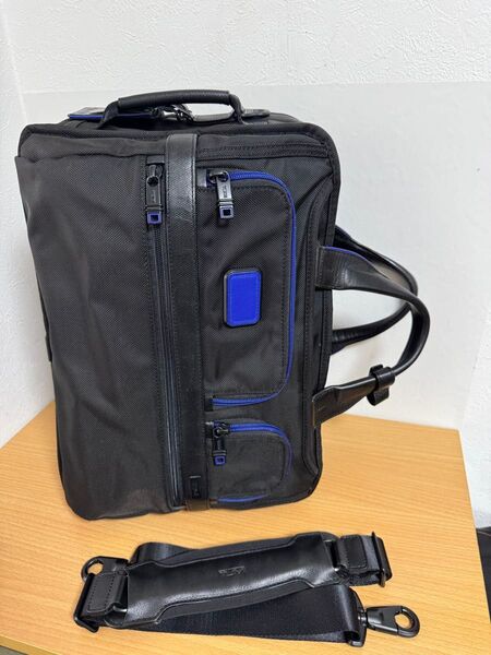 TUMI トゥミ ANA コラボ ALPHA 3WAY ビジネスリュック ナイロン×レザー リュックサック 26180DNVY2E