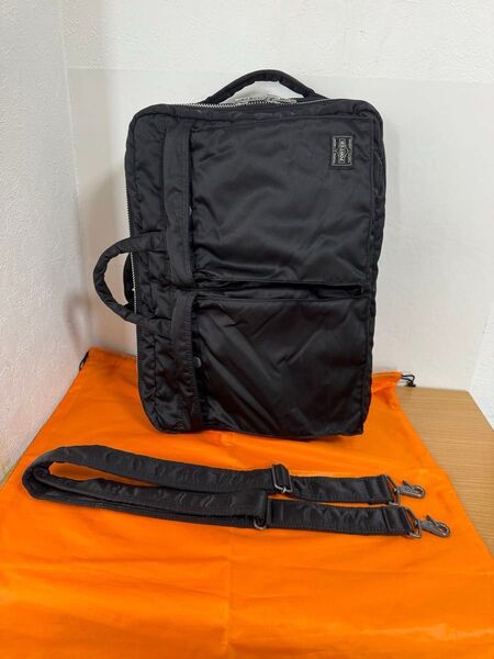 ポーター 吉田カバン PORTER タンカー TANKER 3WAY BRIEFCASE リュックサック 黒