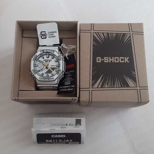 未使用 CASIO G-SHOCK カシオ Gショック MANGA THEME GA-2100MNG-7AJR 漫画 マンガ