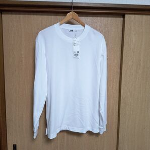 【新品タグ付】ユニクロ エアリズムコットンクルーネックTシャツ 長袖