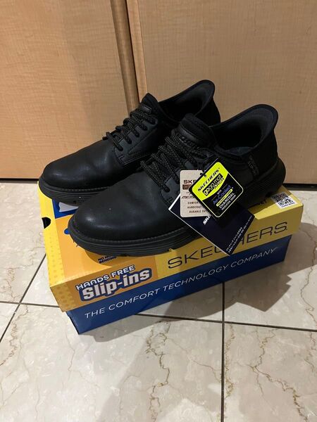 SKECHERS スケッチャーズ スリップインズ:ガルザ - ガービン ブラック 205046 25.5cm レザーシューズ