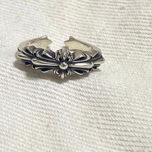 クロムハーツ BABY CLSC/ベイビークラシックダブルフローラル シルバーリング メンズ 14号