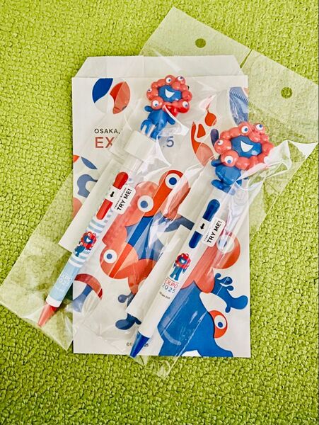 可愛い動きの ミャクミャク 腰フリアクションペン トコトコアクションペン 大阪万博 EXPO2025